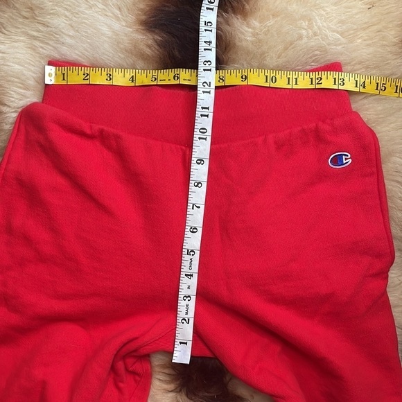 Champion Red Sweatpants Shorts - Picture 6 of 7